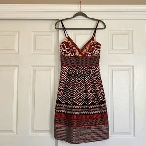 a.n.a multi print spaghetti strap women’s dress size 6